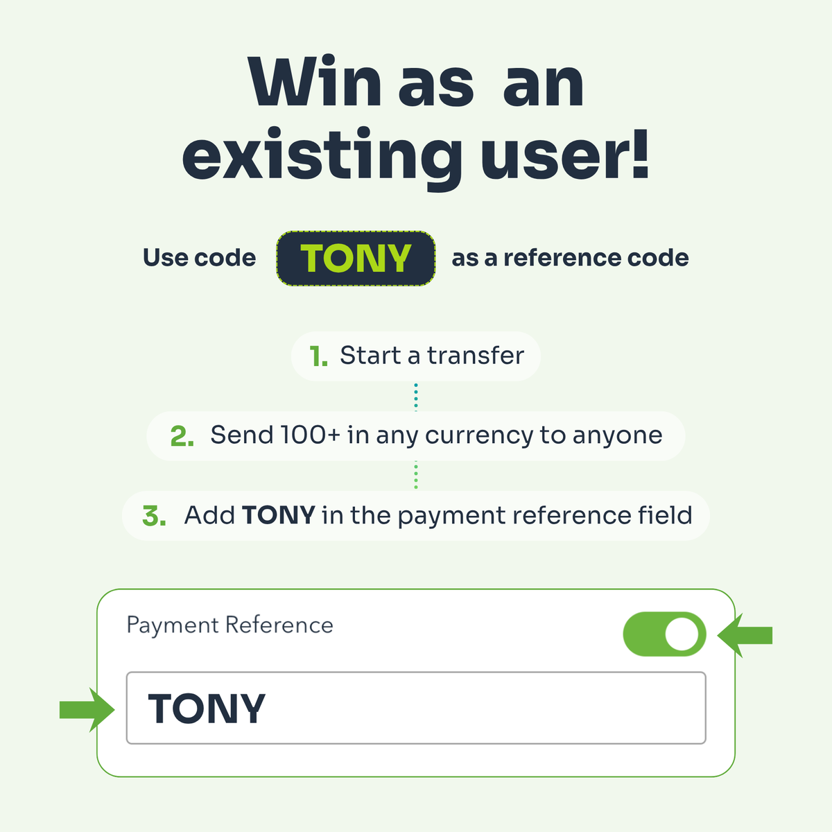 PayAngelMoney's tweet photo. ๐ธ We're giving away prizes this June with @PayAngelMoney
Use code TONY:
โ New users: Referral field at sign-up
โ Existing users: Reference field on any 100+ transfer
More transfers, more entries.
#PayAngel #CodeTONY #SendMoreThanMoney #BuiltLikeUs https://t.co/8mgnSI4Zlt