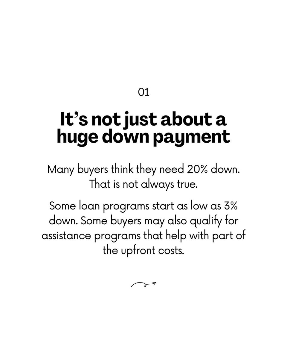 DubnerSCVRE's tweet photo. One of the biggest myths I hear: “I probably can’t buy yet.”

Most people assume they need a huge down payment, perfect credit, or decades of saving.

Then they talk to a lender &amp; realize they’re much closer than they thought.

Don’t assume. Get real answers.

Comment HOME now 🏡 https://t.co/CqvEnLu2aP