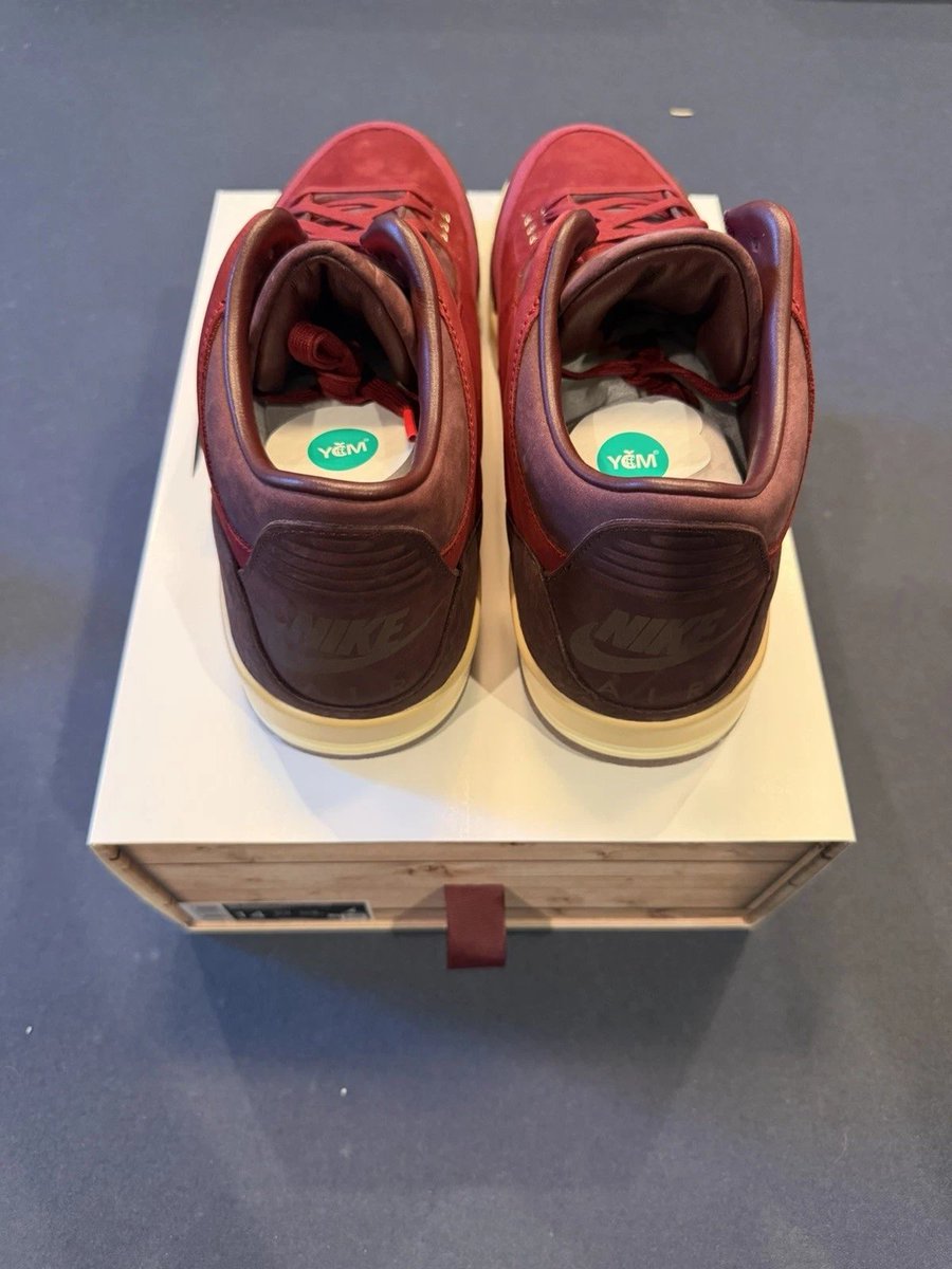brandon1an's tweet photo. Many pairs of the upcoming "Bin23" Air Jordan 3 are coming without numbers. Numbered pairs should have a tag underneath the left tongue, but multiple legitimate pairs available on resale apps do not have this tag. If you bought a pair, make sure to check for your number! https://t.co/yfuqvyXlVg