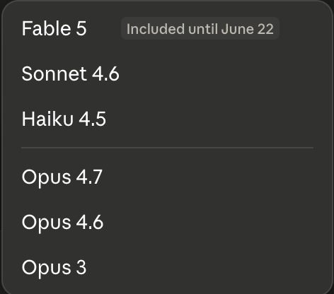 maxhanet's tweet photo. So no Mythos release but basically a new Sonnet/Haiku model? https://t.co/7D5anU9pXt