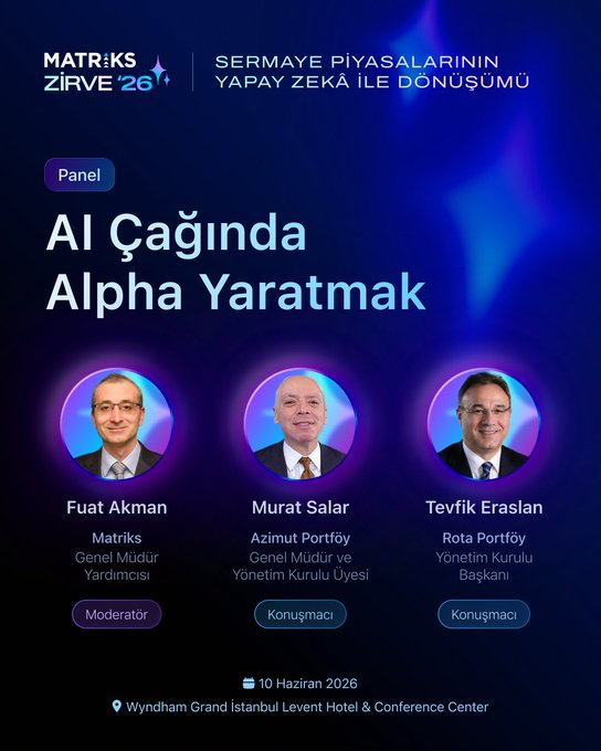 CemTutar_'s tweet photo. Yapay zeka ve Yatırım Dünyasına, farklı pencerelerden bakacağız https://t.co/v8EOKF5bfR