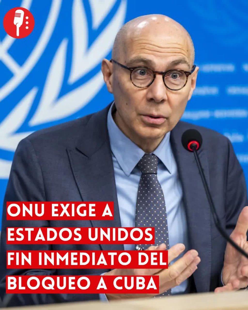 ReporterosMX_'s tweet photo. ⭕ OJO | ONU EXIGE FIN INMEDIATO DEL BLOQUEO A CUBA

El alto comisionado de Derechos Humanos de la ONU (@UN), Volker Türk (@volker_turk), exigió el levantamiento inmediato del bloqueo y las sanciones de EUA contra Cuba, al considerar que afectan gravemente el acceso de la población a combustible, medicinas y alimentos.
https://t.co/LQwqedVCw0