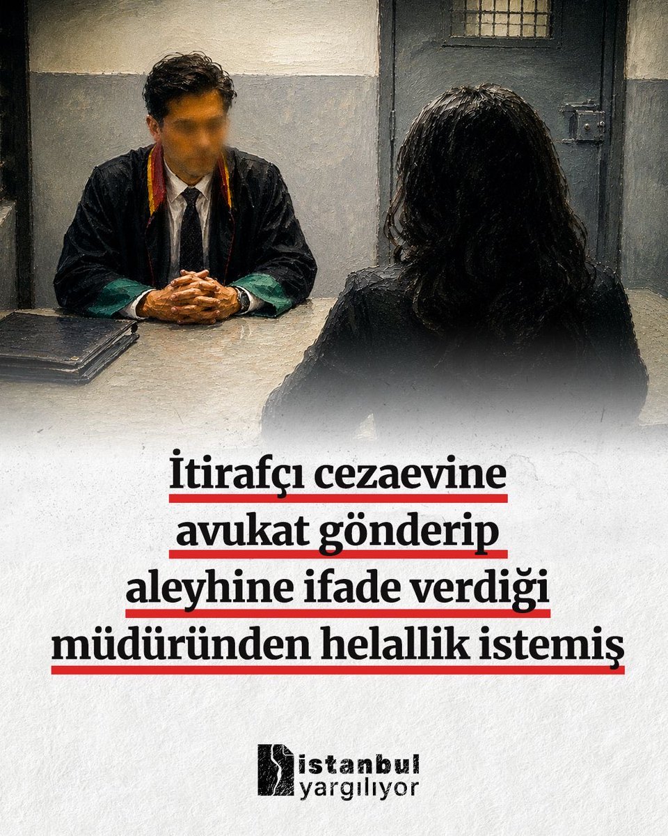 istyargiliyor1's tweet photo. Tutuklu Medya A.Ş. Genel Müdürü Fatoş Pınar Türker, aleyhinde ifade veren tanık Mehmet Recep Taşçı’nın kendisinden helallik istemek için cezaevine avukat gönderdiğini söyledi.

https://t.co/YFkrPRcTAx https://t.co/dXNRf0GEFe