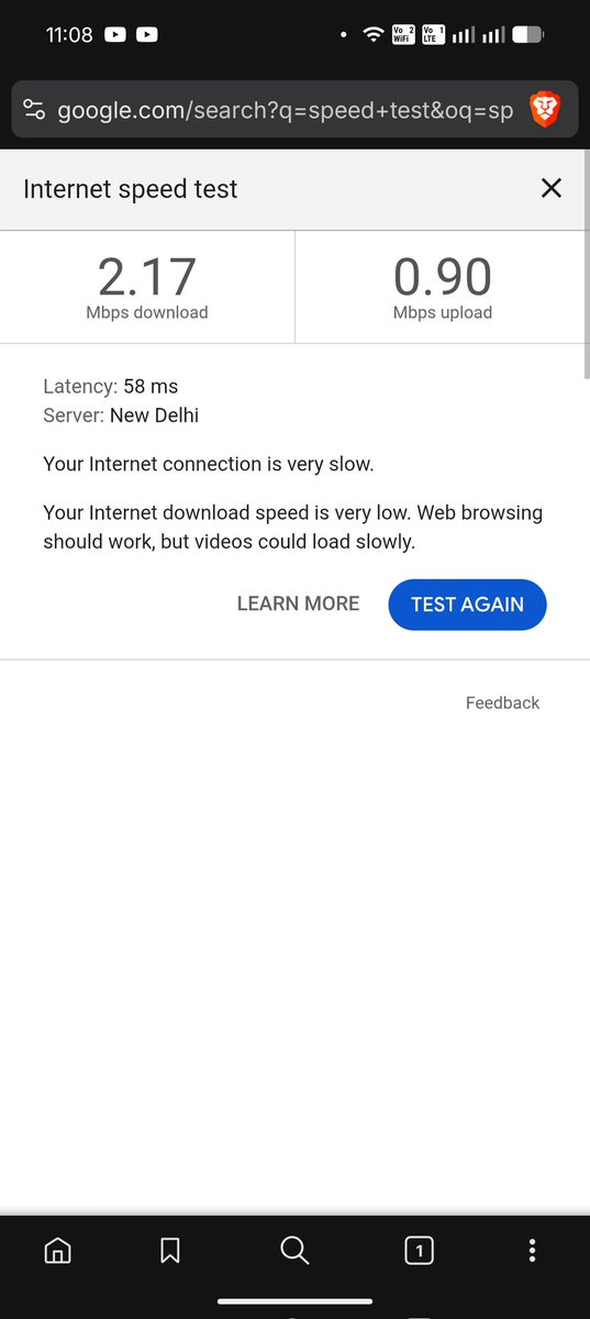 nsky80's tweet photo. @JioCare Hi folks, are we going to have any solution for this problem? It's been more than a week with this high jitter and slow speed. I'm not able to raise a ticket since it is showing outside outage. Should I go ahead with the recharge of next cycle due in 3 days? Or leave it? https://t.co/z9bvzAFjLO