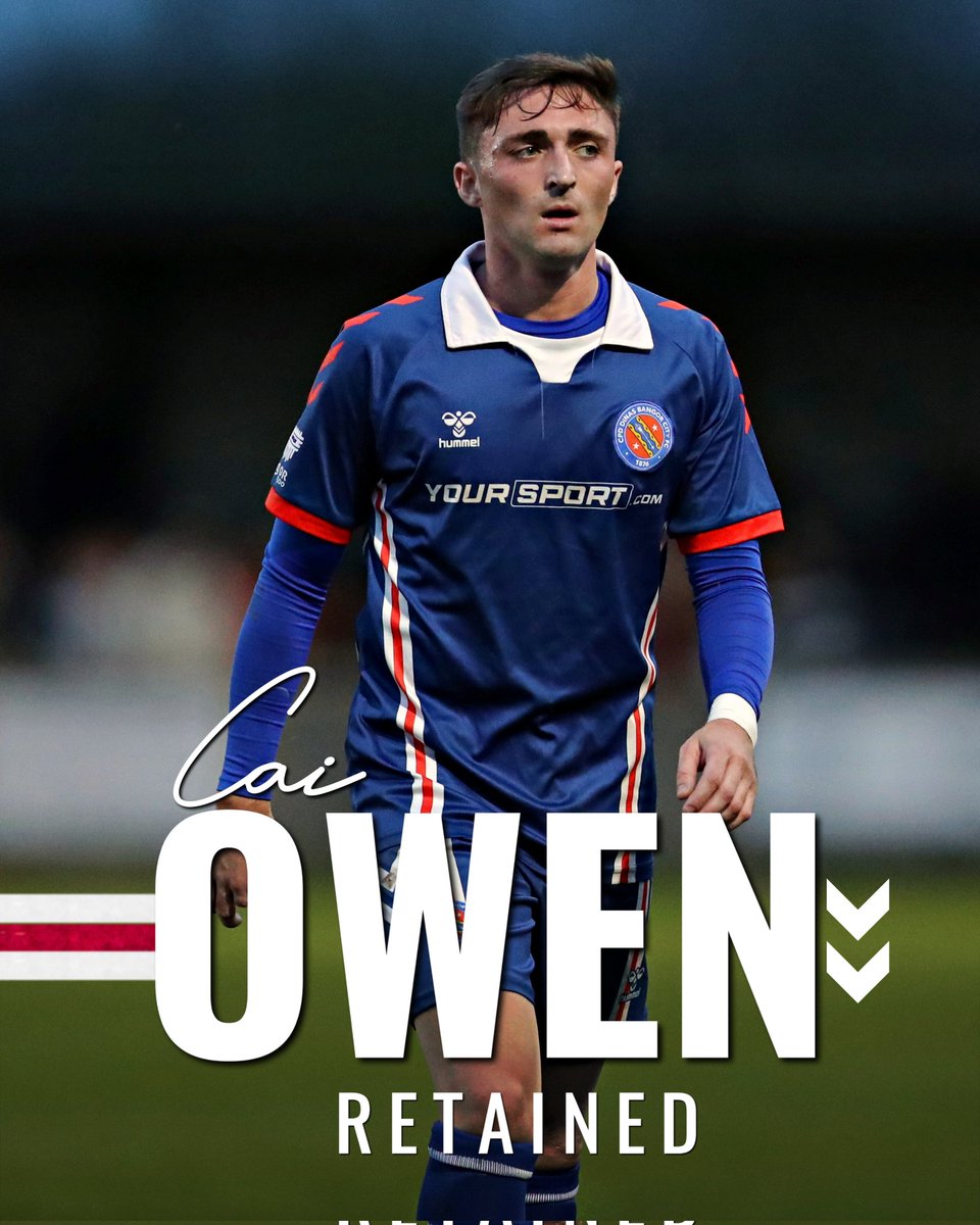 BangorCity_1876's tweet photo. 𝐂𝐚𝐢 𝐎𝐰𝐞𝐧 𝐜𝐨𝐦𝐦𝐢𝐭𝐬 𝐭𝐨 𝐂𝐢𝐭𝐲... | ✍🏼

We are delighted to announce that midfielder Cai Owen has committed his future to the club, remaining with us for the upcoming JD Cymru North season.

Voted this years Supporter's Player of the Season and chosen as the Manager's Player of the Season - Cai Owen has been an immense figure in the middle of the pitch, putting in performance after performance, week in, week out...

We're thrilled to have Cai Owen on board for the season ahead 💙

#WeAreBangor