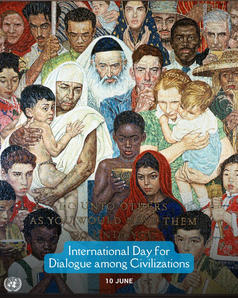 UN's tweet photo. “When we listen, talk and connect, we replace confrontation with cooperation, and tension with trust.”

– On Wednesday’s International Day for Dialogue Among Civilizations, @antonioguterres reflects on the power of dialogue to address global challenges. https://t.co/6UMVyuxPHQ https://t.co/twkYg974Z5