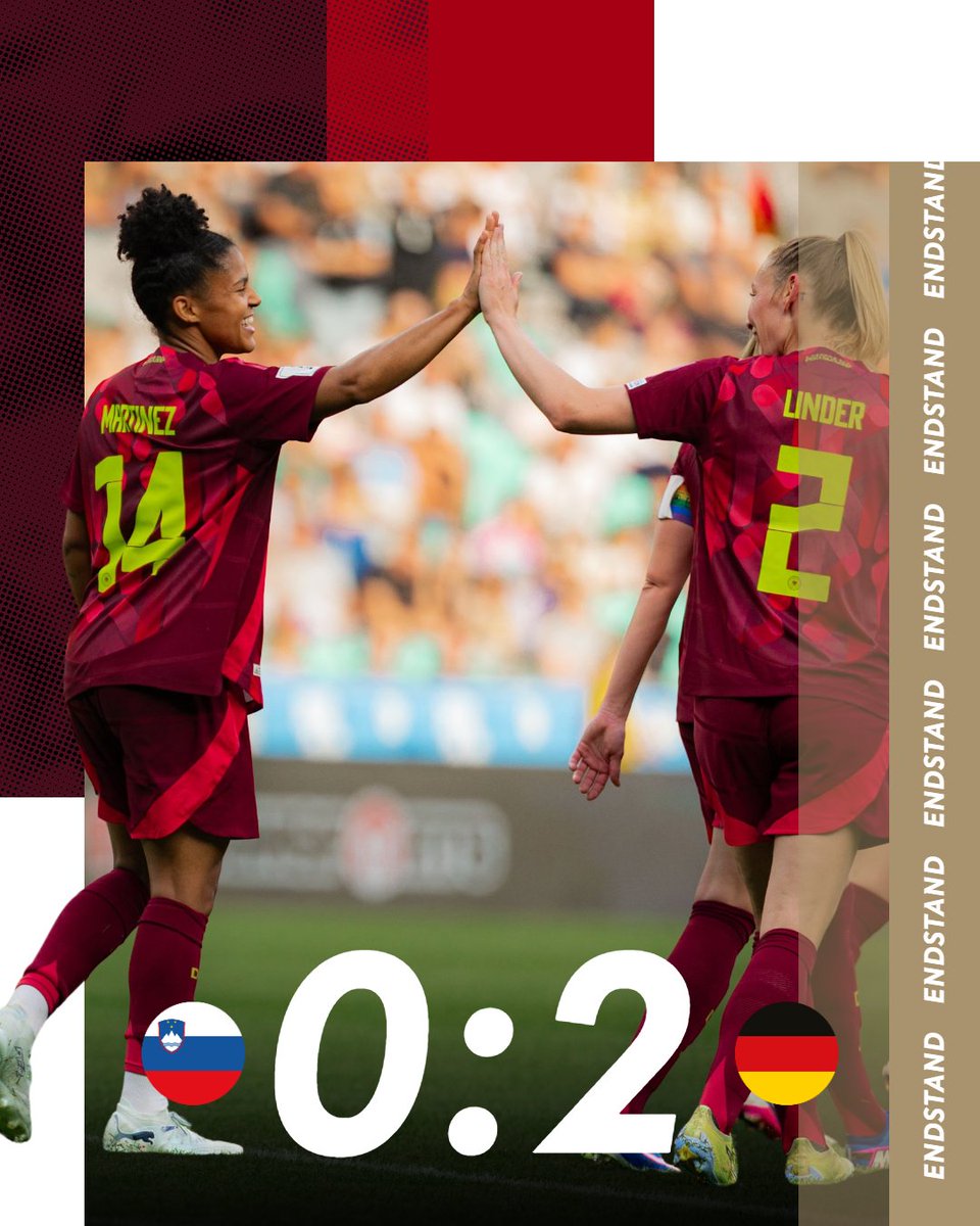 DFB_Frauen's tweet photo. WM-Quali 6/6 ✅🙌

WIR #IMTEAM 🇩🇪 #SVNGER
📸 Yuliia Perekopaiko/DFB https://t.co/hzJVZmp6Ix
