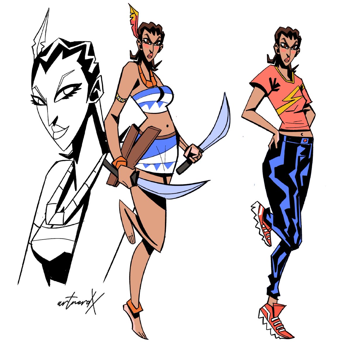 artnerdx's tweet photo. Second character design for a short comic. https://t.co/1iqMC8JvcZ