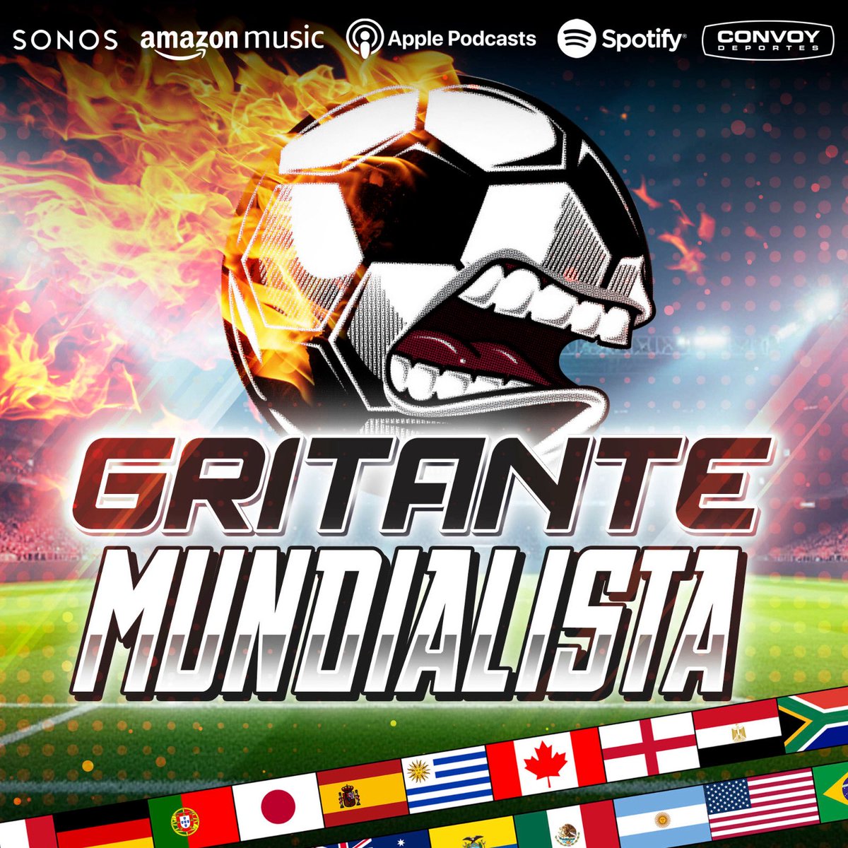 convoynetwork's tweet photo. GRITANTE MUNDIALISTA llega a partir del 10 de junio. 
Lunes a viernes de 9 a 10am en la señal en vivo de CONVOY. 
Podcast disponible en todas las plataformas. 
Presentado por @Sonos. 

@ruleiro @lopez_sordo @PoyoLagunes @ElRojoAbreu https://t.co/aCOmjdeXSm