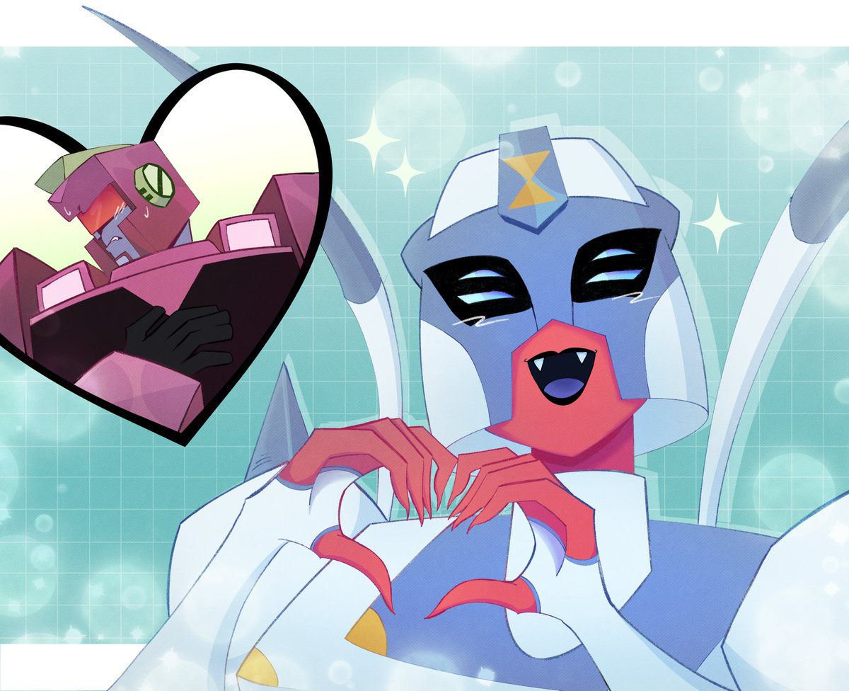 ItzSpringyy's tweet photo. My yumeship but make it Mirror Mirror/Shattered Glass

#blackarachnia #transformersanimated #tfa https://t.co/d8KE0kaPcg