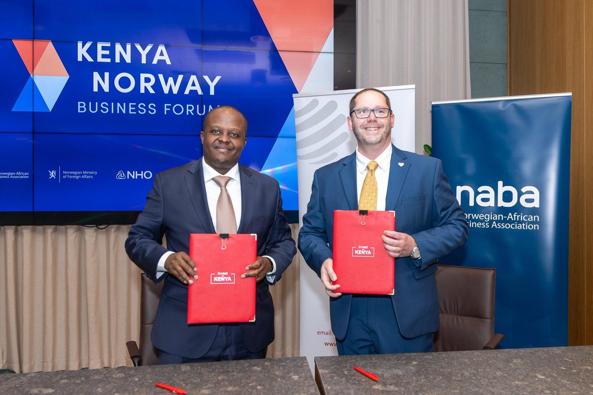 WilliamsRuto's tweet photo. For far too long, Africa has been viewed primarily as a challenge to be managed rather than an opportunity to be harnessed. That narrative is changing as the continent emerges as a major destination for investment, innovation and sustainable growth.

Kenya and Norway have built a strong relationship founded on trust, mutual respect and shared ambition, creating a solid foundation for deeper economic cooperation and sustainable development.

Norway’s partnership with Kenya on the National Electric Mobility Programme and other strategic initiatives reflects our shared commitment to innovation, green growth and economic transformation.

Addressing the Norwegian–Kenyan Business Forum, we highlighted opportunities to expand trade, investment and partnerships between our two countries. Kenya offers a young, dynamic and highly skilled workforce, a rapidly growing market, and a strategic position as a gateway to Africa’s 1.4 billion consumers.

We also underscored the vast potential for collaboration in infrastructure, renewable energy, green industrialisation, technology and agriculture to drive growth, create jobs and deliver shared prosperity.

To Norway’s business community, we extend a warm invitation to invest, innovate and grow with us as long-term partners in Kenya’s development journey.

Karibuni Kenya. 🇰🇪🤝🇳🇴