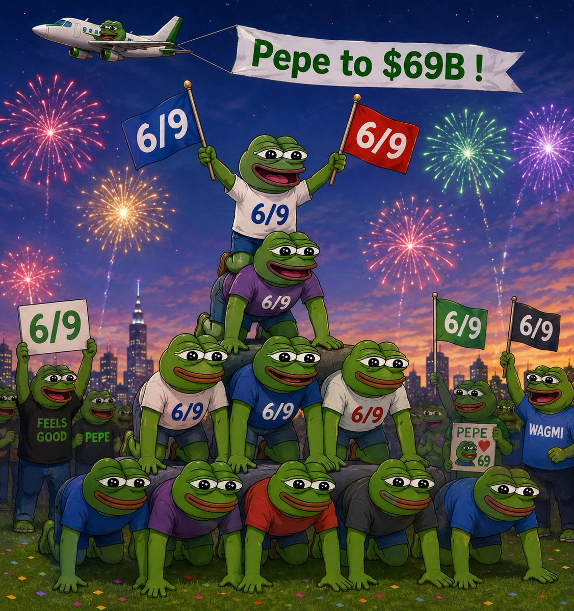 ThePepeKong's tweet photo. Happy 6/9 frens! iykyk $PEPE https://t.co/zUTKabvSR4