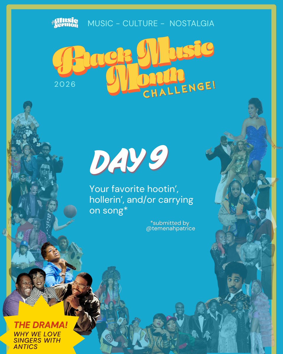 OvercomerBride's tweet photo. #BlackMusicMonth
1- Today should be fun. One thing about the US is that we love entertainers who have shenanigans in their skill set. Runs, key changes, sweeping emotions you can feel through the music…we want all of that - when it’s done right.

My favorite "hootin', hollerin', https://t.co/STiYl2273E