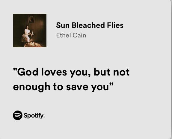 queenofmyhbs's tweet photo. natalie “god loves you, but not enough to save you” scatorccio https://t.co/rFFSwkt2FU