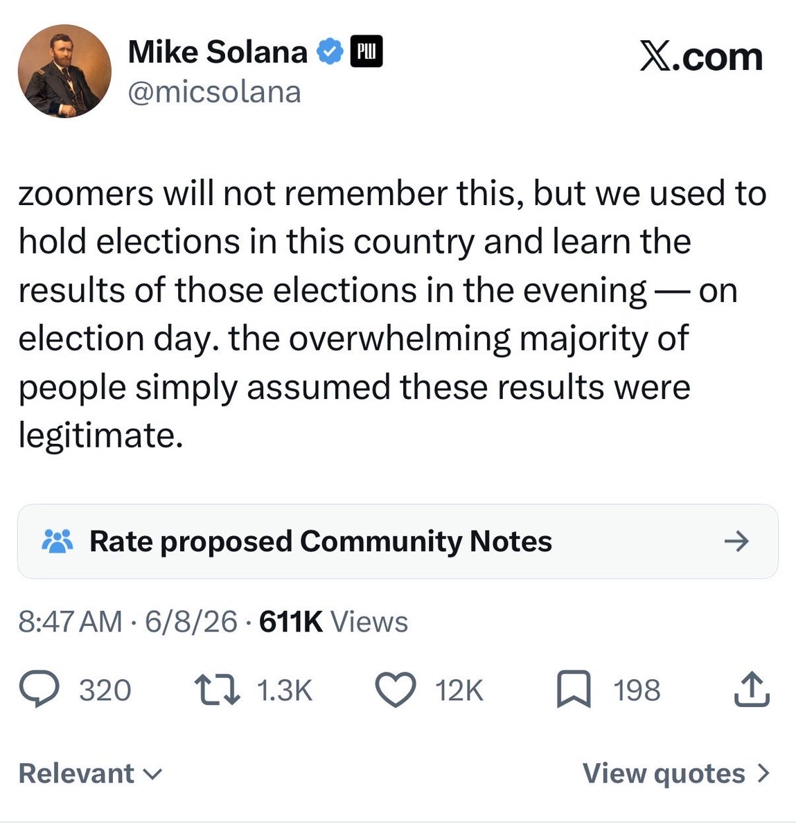 micsolana's tweet photo. insane that they’re trying to community note a recollection so common and mundane as this, but the rewriting of history is core to modern leftism. in a sense, that’s the whole movement. nobody would accept their vision for the future if they really remembered what we were. https://t.co/H9uq2I9o3k
