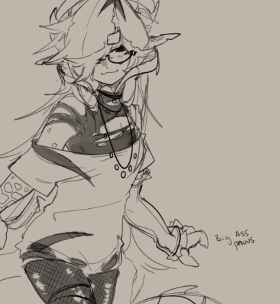 SH4RKPUNK's tweet photo. paws at you https://t.co/lp9WWi8f0u