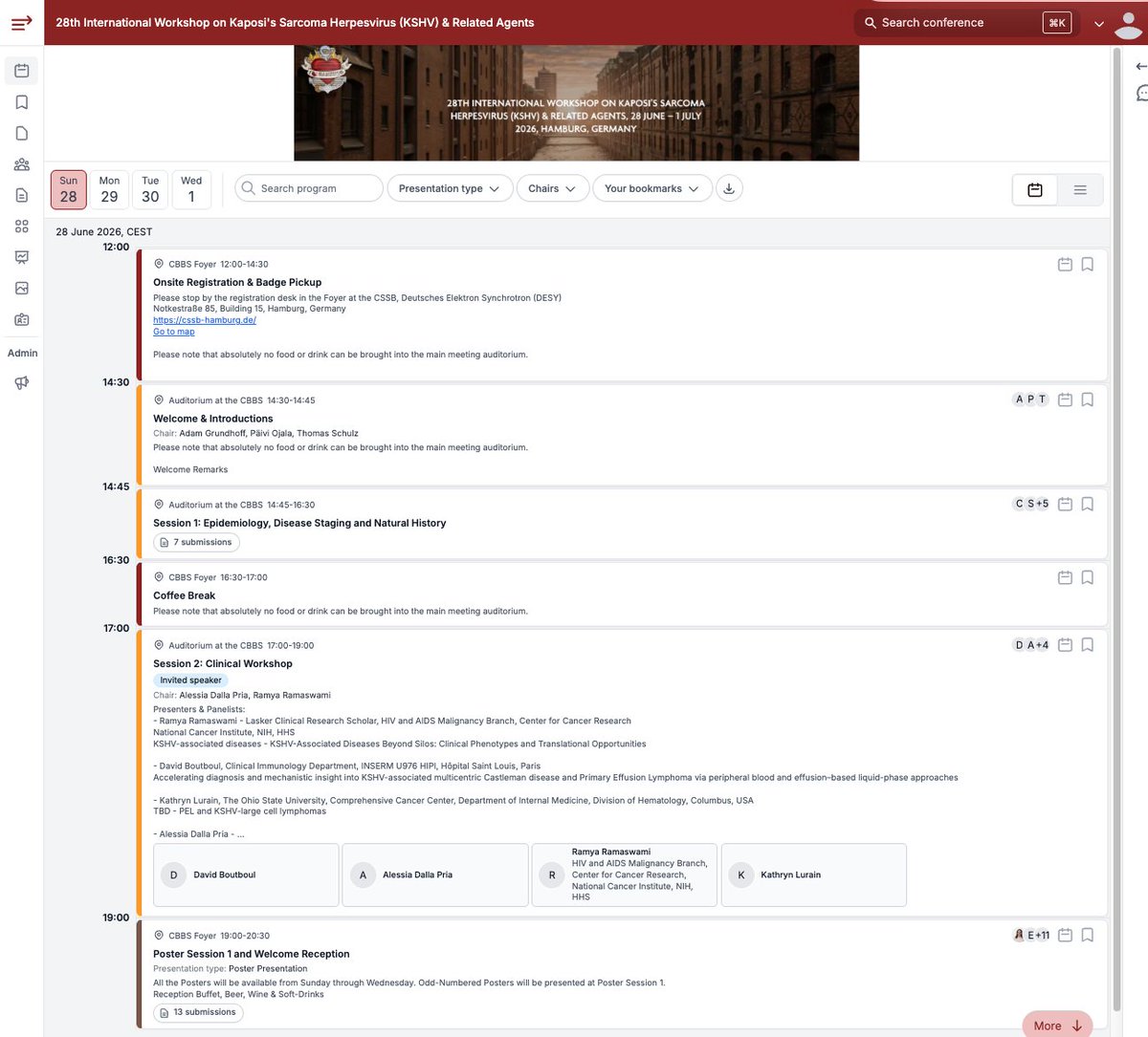 kshv_workshop's tweet photo. View the Final Program, Submit a Late-Breaking Abstract till 10 June, for the 28th International Workshop on Kaposi’s Sarcoma Herpesvirus (KSHV) &amp; Related Agents, 28 June – 1 July 2026 in Hamburg, Germany https://t.co/Ot4uVzc8lL https://t.co/CAAmpw9a2A