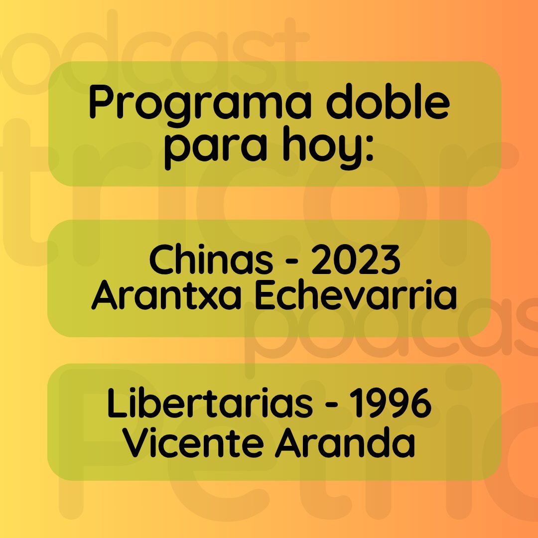 Yiguermo's tweet photo. Este es nuestro programa doble para hoy, ¿Y el tuyo?

#cine #cineespañol #programadoble #chinas #libertarias https://t.co/QhQdQrJyK1