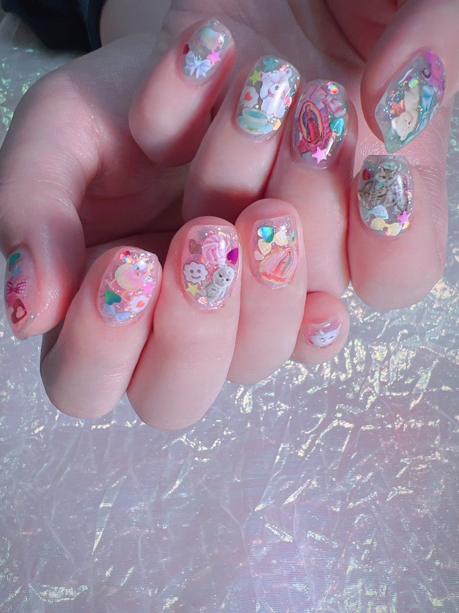コラージュネイル♡