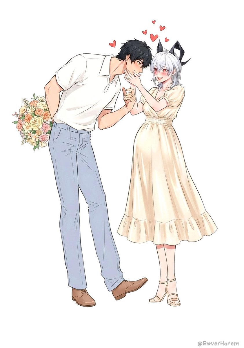 RoverHarem's tweet photo. Rover: I'm going to be right by your side for every single second of it, my lub 💛
Zani: I know you will. Our little one is so lucky to have you 💝

#WutheringWaves #WuWa #Rover #Zani #Married #Couple #FanArt #MangaArt https://t.co/zwMdyPoTn4