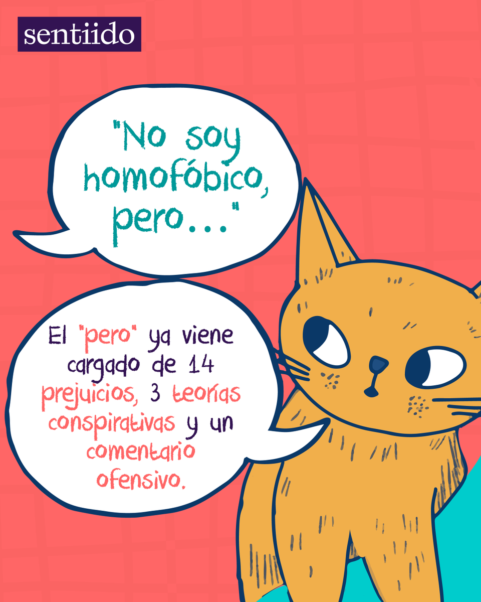 Sentiido's tweet photo. 📢Muchos prejuicios contra las personas LGBTIQ sobreviven porque se repiten tanto que parecen "normales": "No tengo nada contra...". "Los respeto, pero...". "¿Por qué tienen que mostrarlo?". Frases distintas. El mismo problema 🧵 https://t.co/NV6HZ7CYou