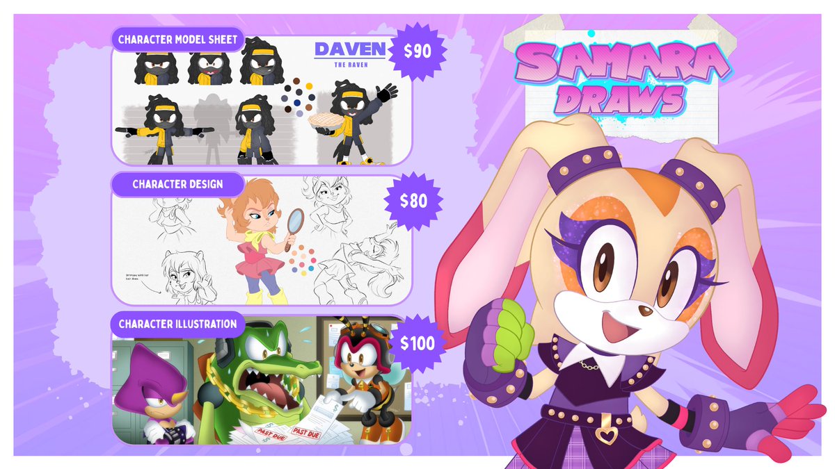 SamaraDraws's tweet photo. Hey hey!! 👋 I'm open for commissions!! 🌟🌈

Slots are officially available —
grab yours here: https://t.co/3A2KePWEv9 https://t.co/slPHmPmKhY