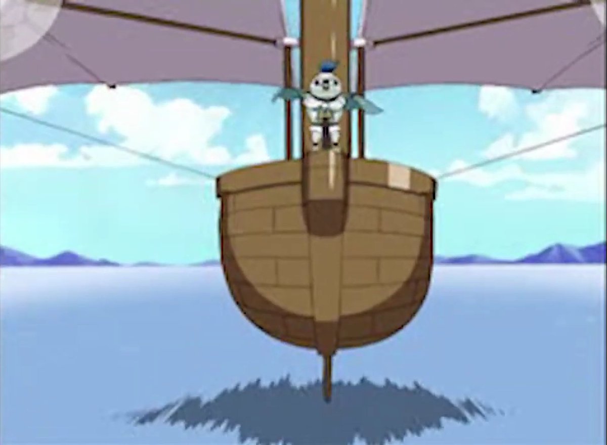 keke_094's tweet photo. White Knight and the Flyer Yacht #popolocrois https://t.co/30gV4LshNo