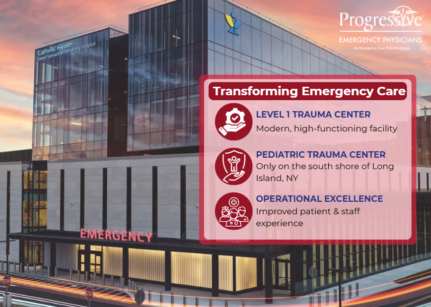 MedicineisLocal's tweet photo. Good Samaritan University Hospital recently completed a comprehensive renovation of its Emergency Department (ED). Led by Dr. Christopher Raio, Chairman of Emergency Medicine and the hospital leadership team prioritized clinical efficiency, patient experience, and a future-proof design.

The Result: A transition into a high-functioning Level 1 trauma center and the only Pediatric Trauma Center on the south shore of Long Island, NY—significantly elevating the environment for both patients and the frontline clinical staff.

Read the full story behind this healthcare transformation: https://t.co/iS9pcZOLYk
Catholic Health

#EmergencyMedicine #MedicineIsLocal