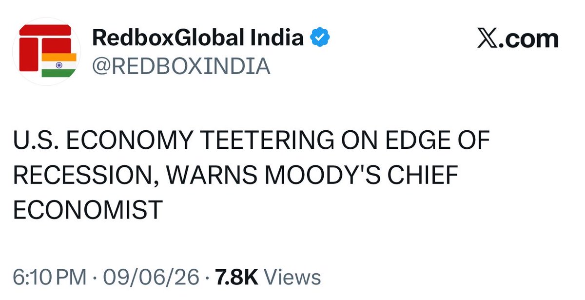 Ani2821998's tweet photo. The 'R' word is back in the game

US stockmarket will witness 1929 like crash in coming years

#stockmarketindia #stocks #nifty #nifty50 #giftnifty #sensex #banknifty #multibaggerstocks #multibaggers #multibagger https://t.co/2BU7fxH337