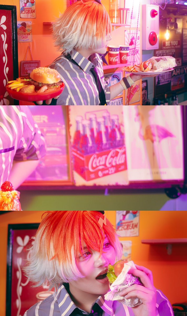 miyuu_sh_01's tweet photo. cos/🌈🕒/🌩️🦒/diner

                 バイトちゅ、、、、👀❓ https://t.co/JbGkEGKzSx