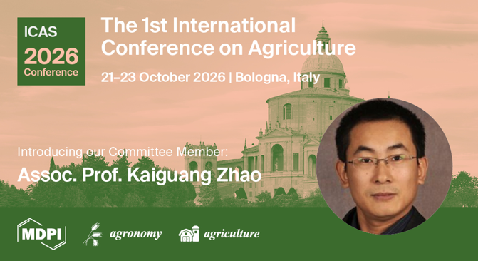 AgricultureMdpi's tweet photo. π’We are thrilled to announce that Assoc. Prof. Kaiguang Zhao, from @OhioState, will be joining the #ICAS2026 Event Committee.
For more information about ICAS 2026:
https://t.co/vvTzAd9Kka
#Agriculture #Agroecology #RegenerativeFarming #ClimateSmart #AgTech #PrecisionFarming https://t.co/b9zOutFU0i