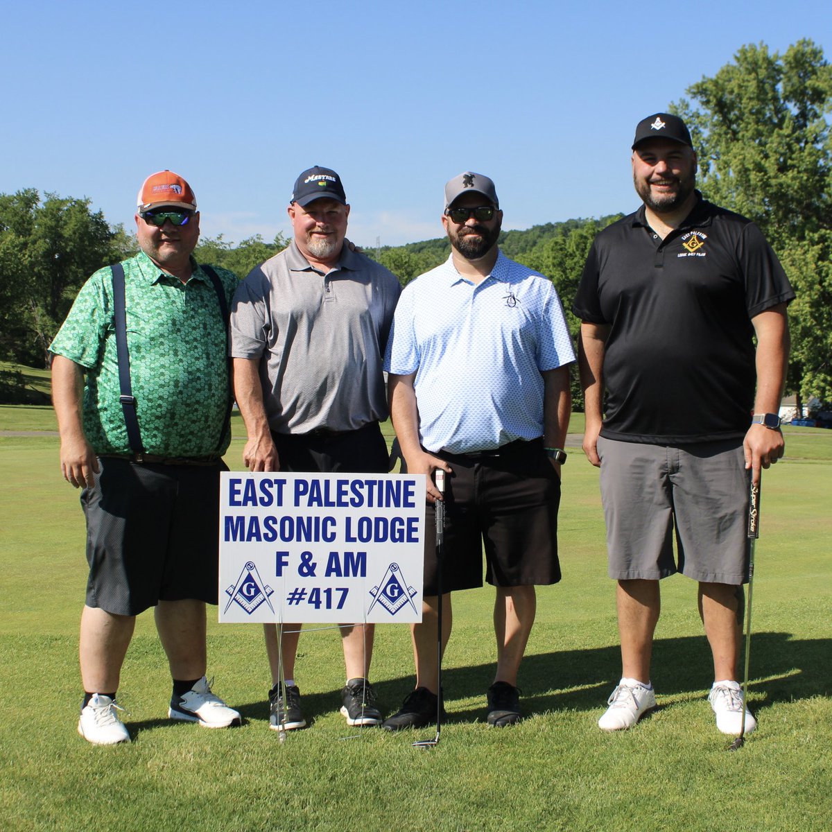 EP_417's tweet photo. A big thank you to all of the teams that came out to our 6th annual East Palestine Lodge Golf Outing!! Never a bad day on the course!
#EastPalestine417 #Freemason #Golf #Freemasonry #Brothers https://t.co/Ag4FmeIJHN