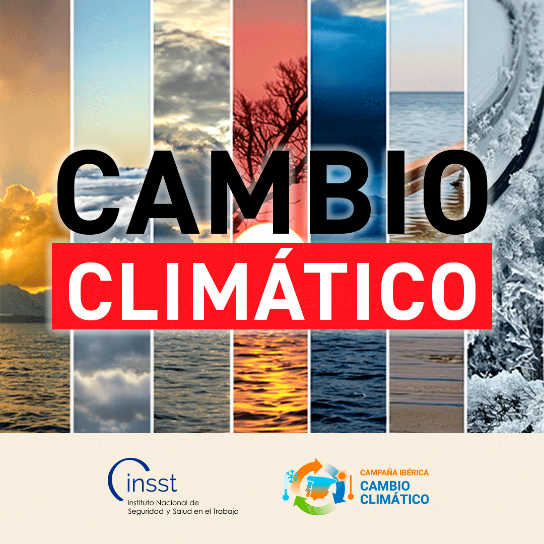 INSST_MITES_GOB's tweet photo. 🔔 España y Portugal lanzan una campaña pionera de #PRL frente al #CambioClimático.

🌍 Calor extremo, vectores, rayos UV son riesgos reales.

El #INSST pone a tu disposición recursos: conoce los riesgos que suponen y cómo puedes evitarlos o protegerte.
👉 https://t.co/CdH4WPgjC3 https://t.co/amn08hlqab