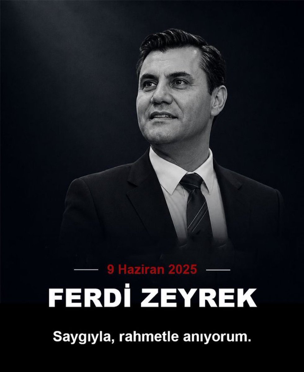seref_arpaci's tweet photo. Manisa Büyükşehir Belediye Başkanımız Merhum Ferdi Zeyrek’i, aramızdan ayrılışının birinci yıl dönümünde saygı, özlem ve rahmetle anıyorum. https://t.co/DXr1wl2NDV