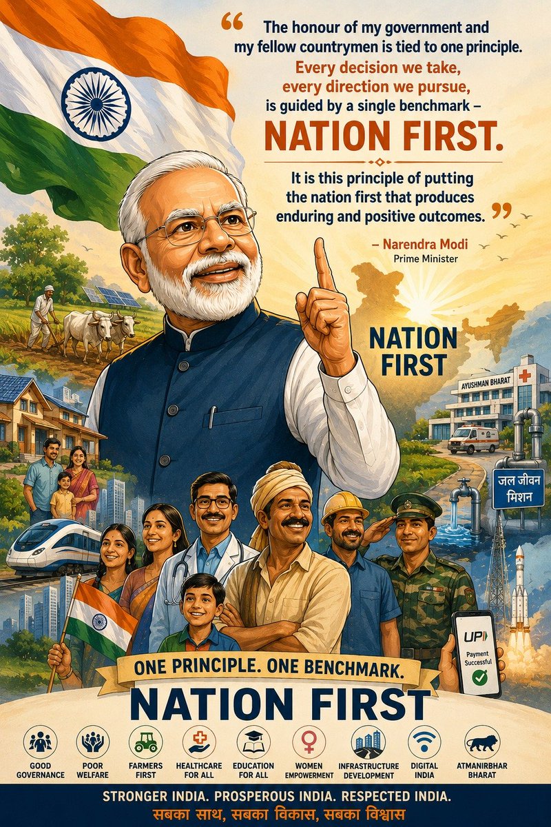 BJP4MP's tweet photo. A DECADE OF DECISIONS FOR BHARAT FIRST

#12YearsOfSeva https://t.co/xXodMCMAER