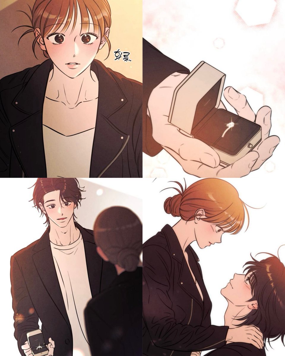 ctrl_ally's tweet photo. Raejun: Noona… actually, I read your book over and over as soon as it came out. Every time I read it, I realized that I wasn’t the only one who missed you. During the two years you were gone, I felt like something inside me was empty too. But these days… it feels like I’ve found what I lost. It really feels like I’ve found what I lost… It’s not just me, right? That’s a relief. Will you marry me?

Bang Woori: Yes. I love you.

Raejun: …Me too.

#DoYouWantMeToLendYouALighter
#WoorixRaejun #불빌려드릴까요
#ManhwaRecommendation