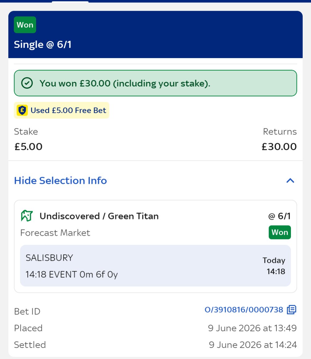Davefishcakes's tweet photo. @equinties "they won't do it again, just use a free bet" 😭😭😭😭 https://t.co/qBxTYOKMhv