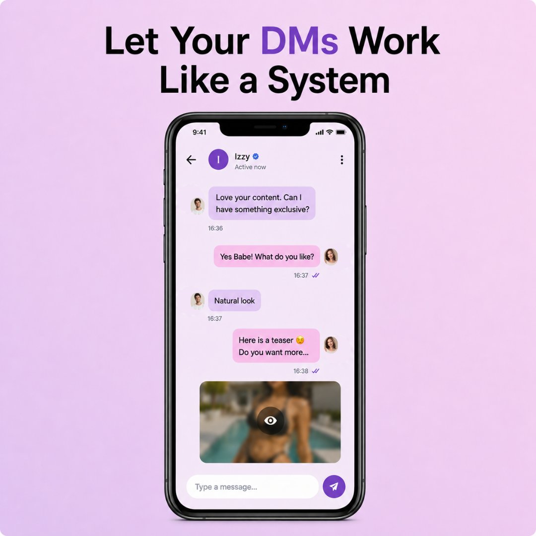 Supercreatorapp's tweet photo. Let Your DMs Work Like a System

You don’t need to manually send messages every day to grow. You need structure.

With MessageFlow:

✦ Build once
✦ Add smart conditions
✦ Control timing
✦ Track conversions
✦ Optimize

Consistent engagement and predictable revenue lead to scale without chaos.

Connect to Supercreator and run your inbox like an operator.