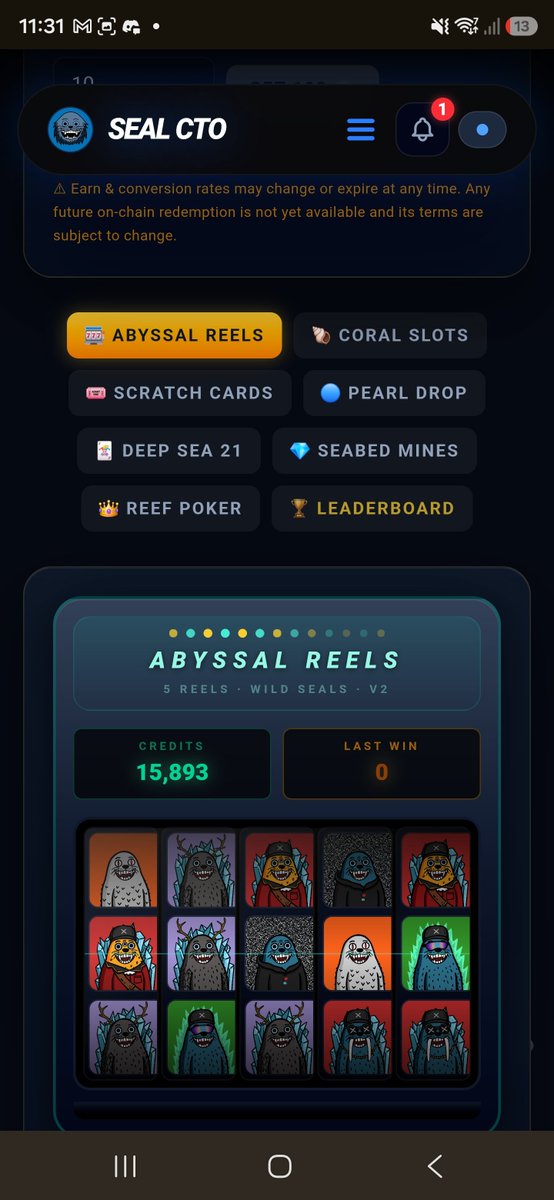 XRPAussie's tweet photo. Seal has Games!!

Join the community fun. Jump into Fish and chips or play some Flappy seal, deep divers or pac-seal
https://t.co/a8L853ixOm

Pretty cool @SealXRP_CTO $seal https://t.co/ciR8LDdkkg