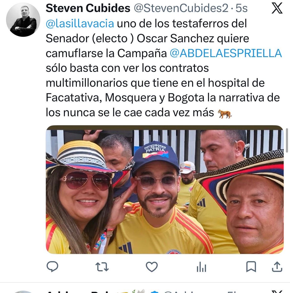 StevenCubides2's tweet photo. @AngelaBenedet https://t.co/3DNNBdN5hV