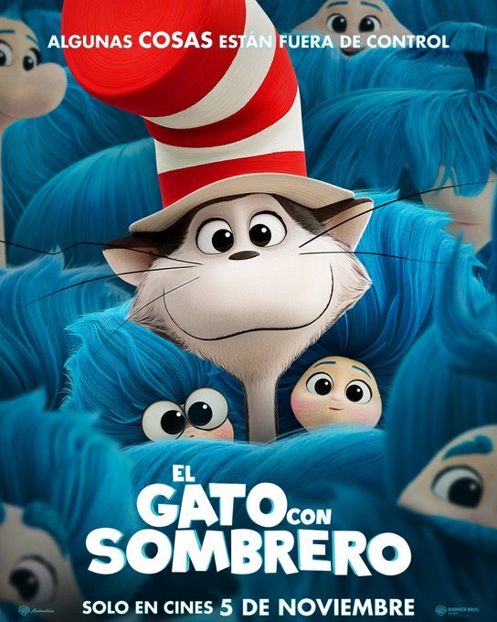 GeekGK_'s tweet photo. 🐈‍⬛ | Póster de EL GATO CON SOMBRERO

Protagonizada por 

• Alfonso Herrera

5 noviembre • Cines

#TheCatInTheHat
#Películas