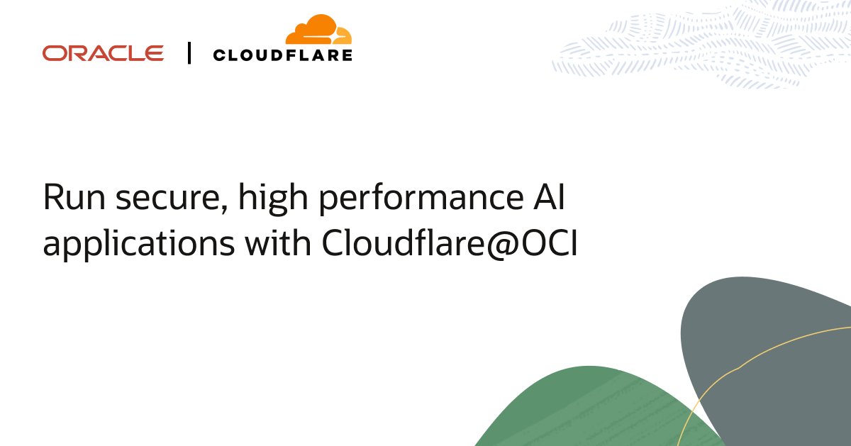 joaomotalopes's tweet photo. Cloudflare@OCI brings together OCI's high-performance cloud and Cloudflare’s global edge network to deliver a unified solution that improves performance, strengthens security, and simplifies the purchase and deployment of edge services. https://t.co/bUkpAxHl0n https://t.co/VrK9bGskP8