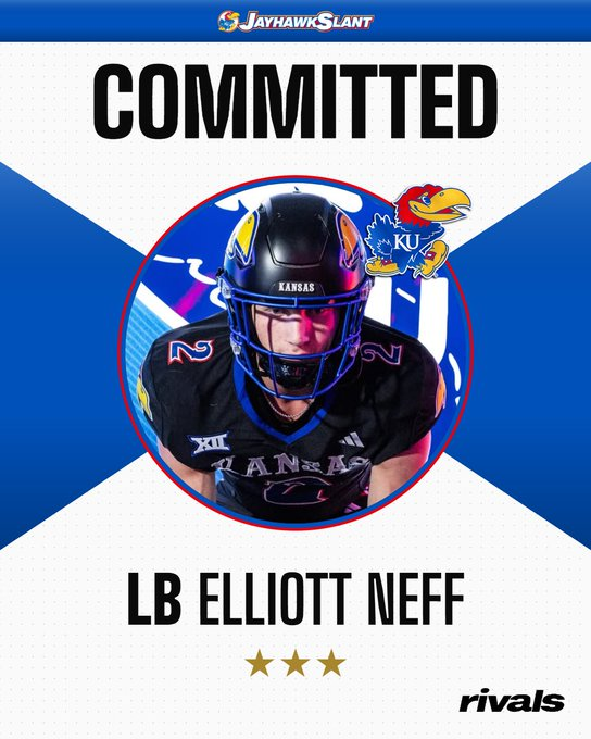 TheD_Zone's tweet photo. Middleville Thornapple Kellogg 2027 LB/S/WR Elliott Neff has committed to Kansas

https://t.co/epQQCqCY6f https://t.co/SiGjq7skGI