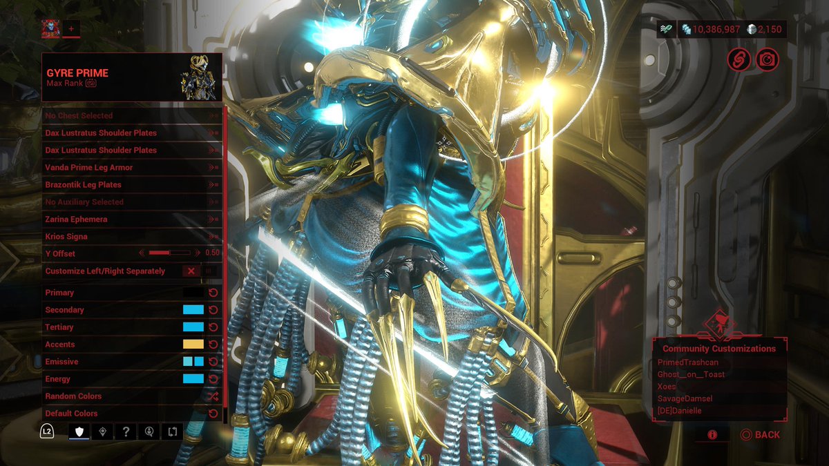 slumberglasgow's tweet photo. That one time my gyre bugged  out and she had valkyr claws for about a good minute( it slayed ). https://t.co/P5LUvQOqz2