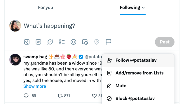 HiSweetAnnie's tweet photo. Why's my "Following" tab showing posts from people I *don't* follow?
Is this @X enshittification in action? https://t.co/JAE86aByN6