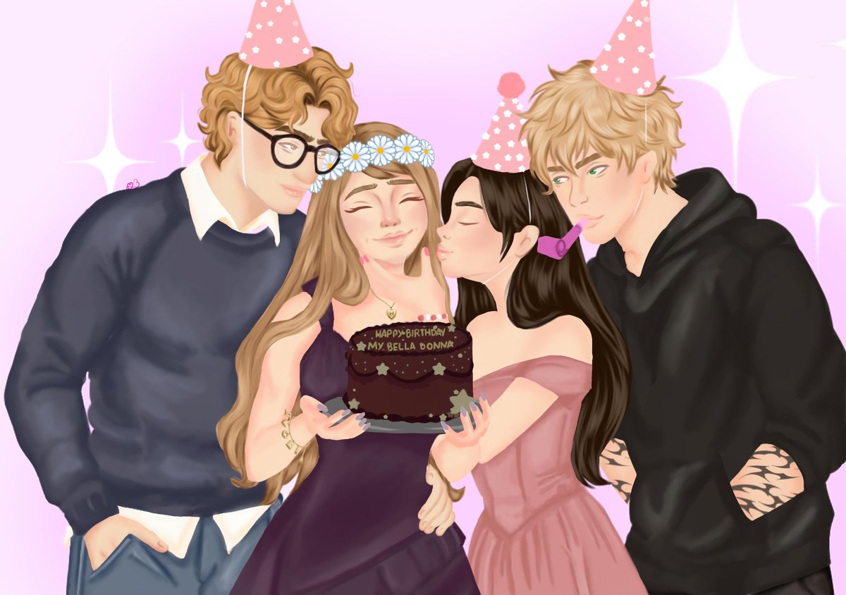 ArilvsEmm's tweet photo. •: #LizzieWeek2026

Day 7: Lizzie Day 

Happy birthday to my strong and resilient princess 💜  I know she's surrounded by her friends and people who love her just as much as we do. 

P.D: All the accessories are pink because Shannon bought the party supplies.

You can fly, swingin' from your trapeze
Scaring all the people
But you never scare me 
Bella donna🎶

Art by: @nabiartsz 
Comm by me