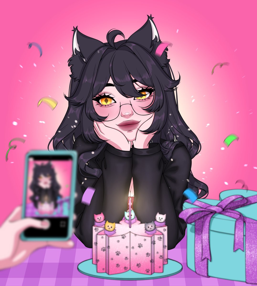 KoreMacaria's tweet photo. 🎂I've completed another trip around the sun, and to celebrate, I'm doing a bday subathon starting now! Check my pinned to see the incentives, earn an EXCLUSIVE badge if you sub/gift 1, and come say hi! https://t.co/wcTpzQMr1V

🎨@/LUNA_AUTOMATION https://t.co/FcVdeEySNS