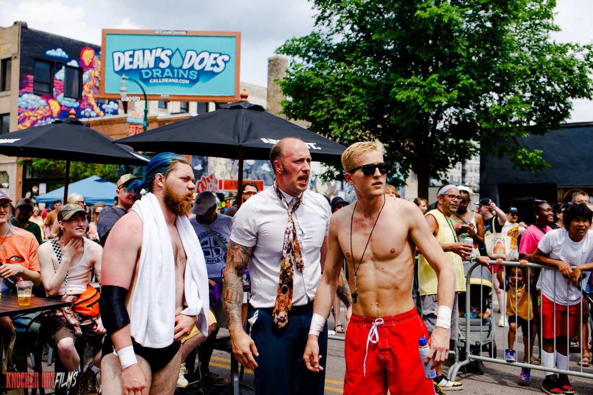 BillWillTeacher's tweet photo. Name this faction.
 
📸 @KnockedOutFilms 
🤼‍♀️ @f1rstwrestling 
🍻 @updownmpls 
📍 @OpenStreetsMPLS 
🛟 @the_shaneblack 
✏️ @BillWillTeacher 
🧖‍♂️ @damonspriggle https://t.co/lGp8Iuhzbs