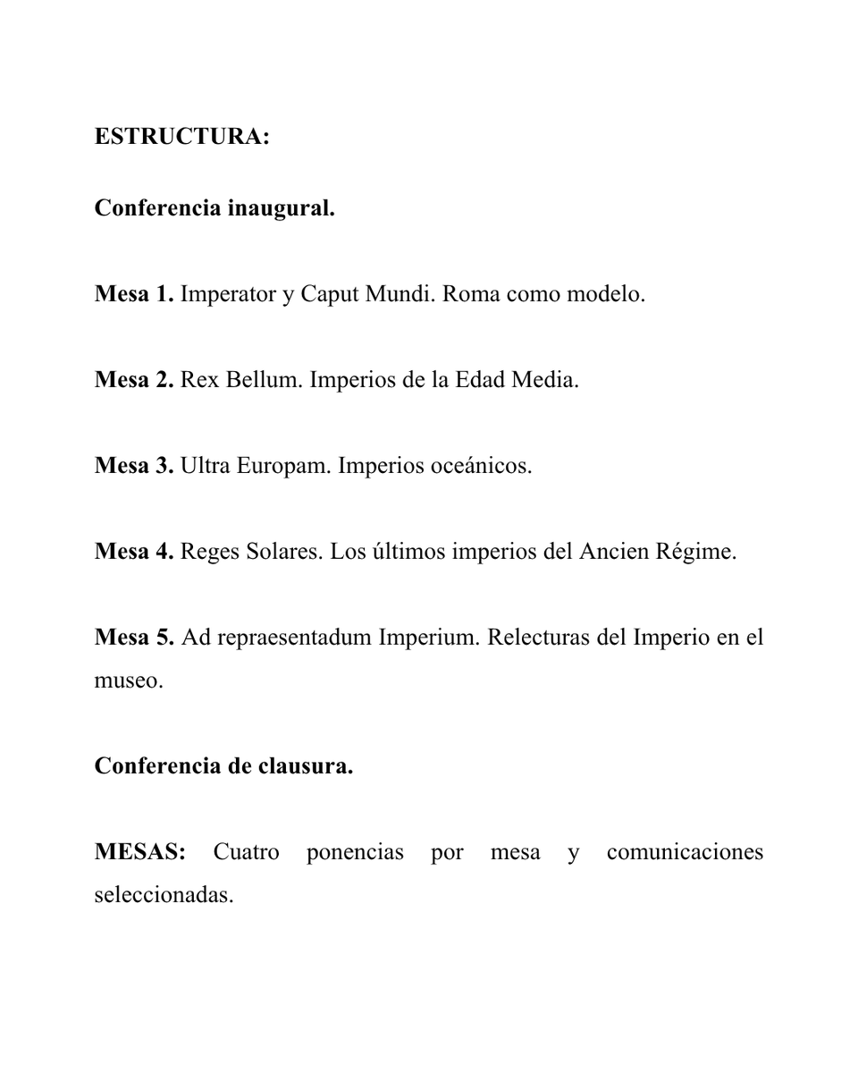 iha_uji's tweet photo. 🏛️ Call for Papers | Congreso Internacional IMPERIUM SINE FINE  

📅 22, 23 y 24 de septiembre de 2027  

Anunciamos un nuevo congreso para el año que viene!!!  

👉 Todo sobre sobre temática, mesas, participación y publicación puede consultarse en las siguientes imágenes ⬇️⬇️⬇️ https://t.co/l2UIbWQYF3