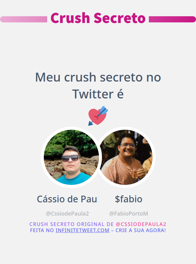 CssiodePaula2's tweet photo. Meu crush secreto no Twitter é @FabioPortoM

➡️ https://t.co/enXng5wici https://t.co/Ime2Grnphr